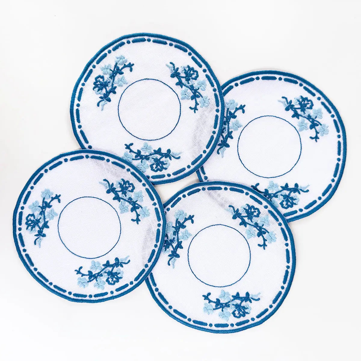 Willowware Cocktail Napkins, Set of 4