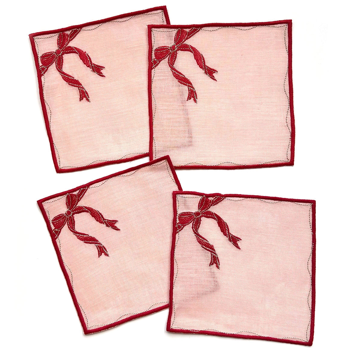 Gift Box Cocktail Napkins, Set of 4