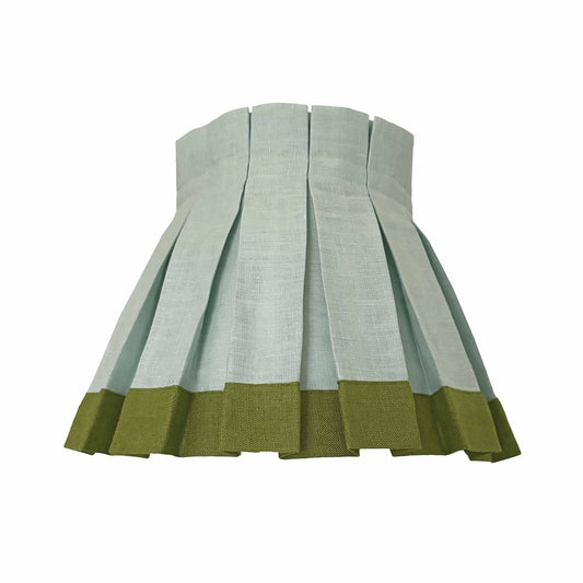12" Colorblock Box Pleat Lampshade