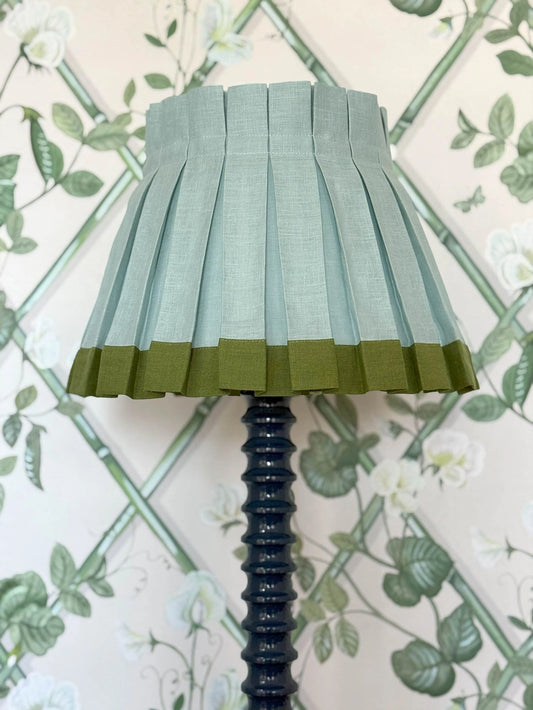 12" Colorblock Box Pleat Lampshade