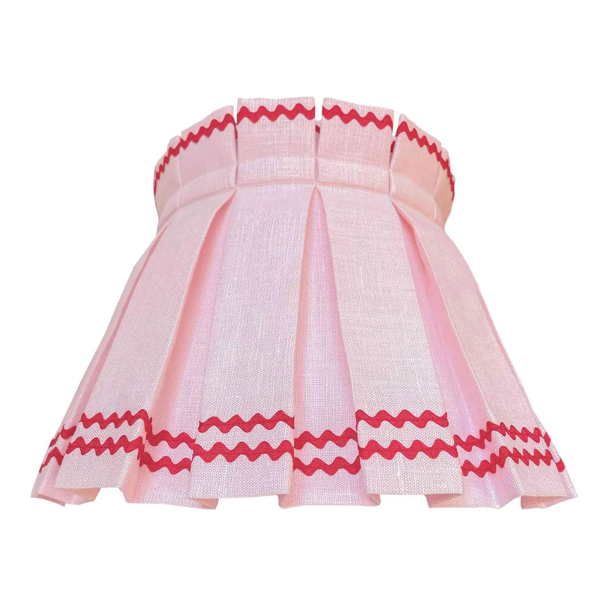 12" Rick Rack Box Pleat Lampshade