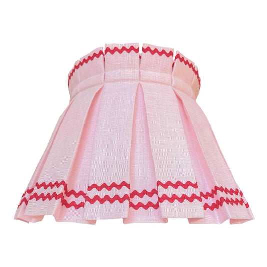 12" Rick Rack Box Pleat Lampshade